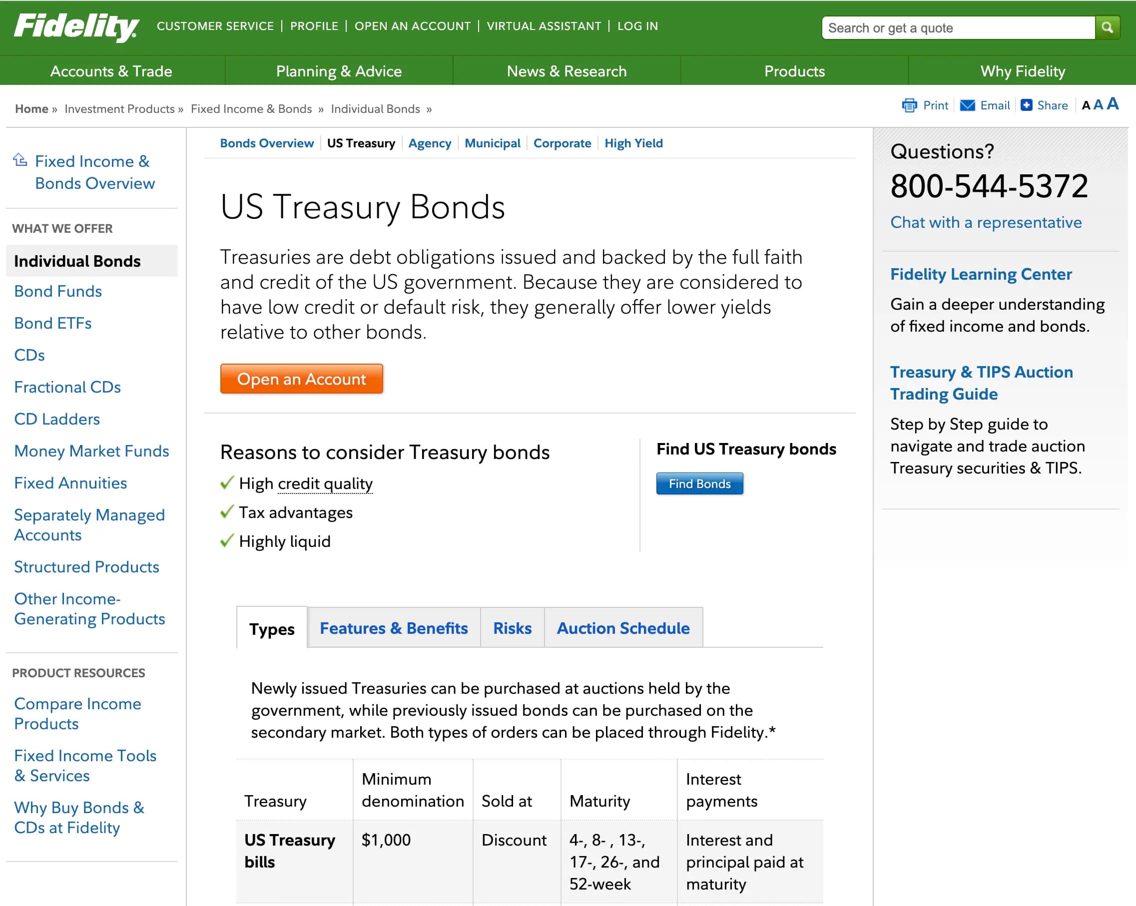 Fidelity Treasury Direct