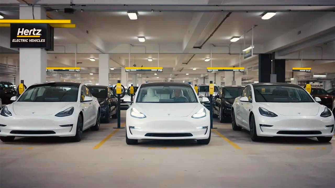 Hertz Tesla Rental Cars